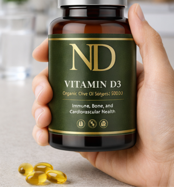 NDC Vitamin D3 5000 IU – 60 Softgels