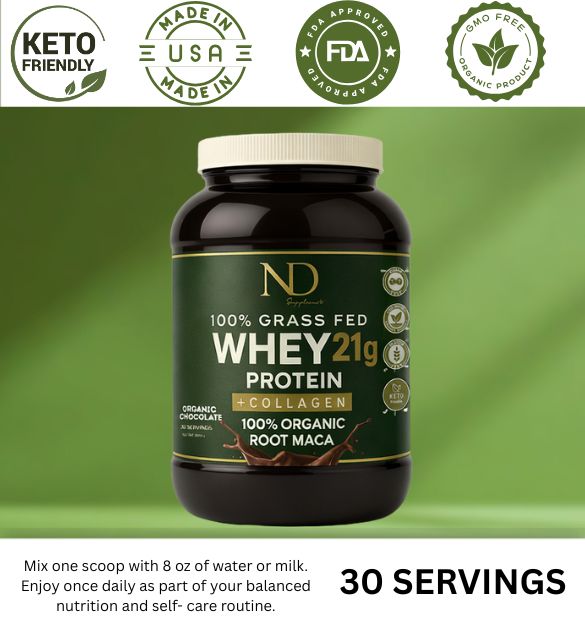 Grass-Fed Whey Protein + Collagen & Maca