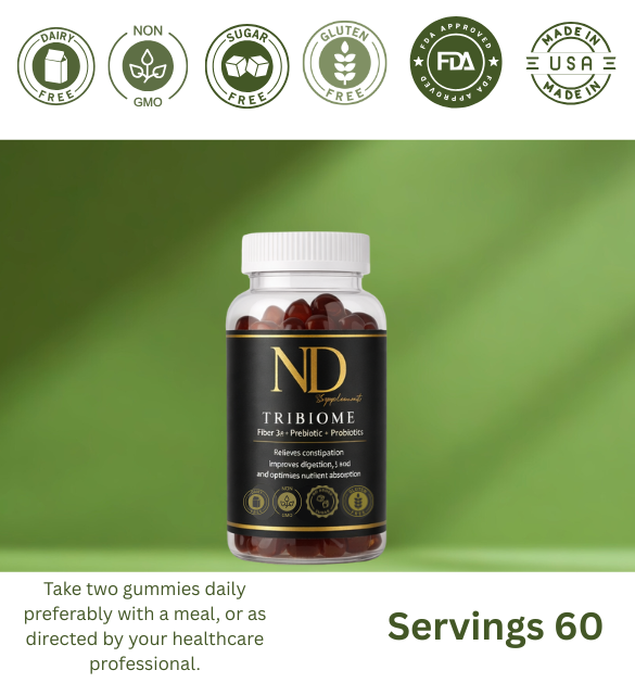 NDC Tribiome – Sugar-Free Prebiotic Fiber Gummies (60 Count)
