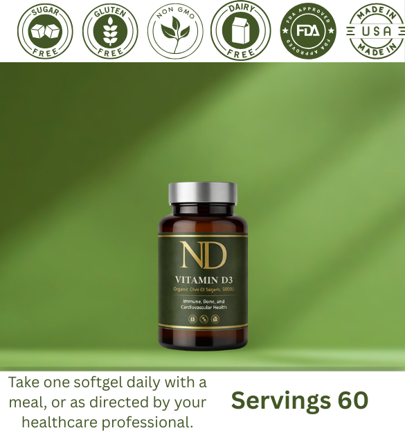 NDC Vitamin D3 5000 IU – 60 Softgels